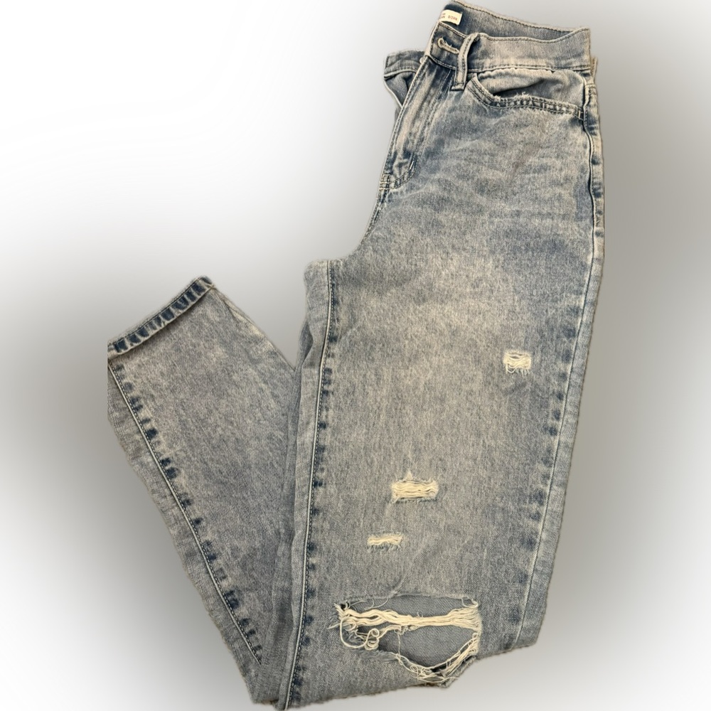 SO super soft and comfy mom jeans, size: 0